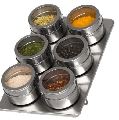 Magnetic Spice Jar Rack