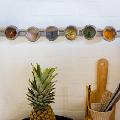 Magnetic Spice Jar Rack