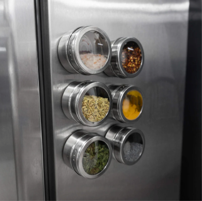 Magnetic Spice Jar Rack