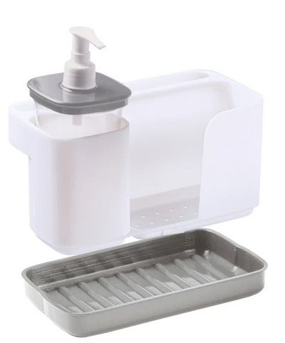 Space-saving sink organiser Grey and white