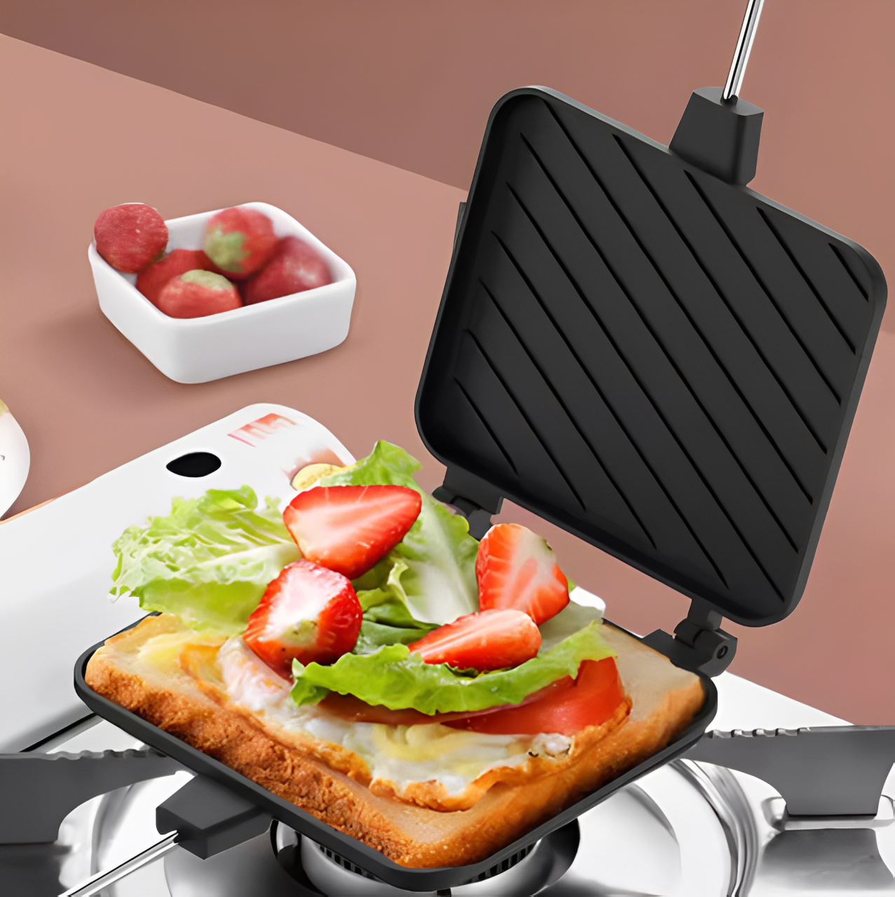 Double-Sided Sandwich Maker & Grill Pan