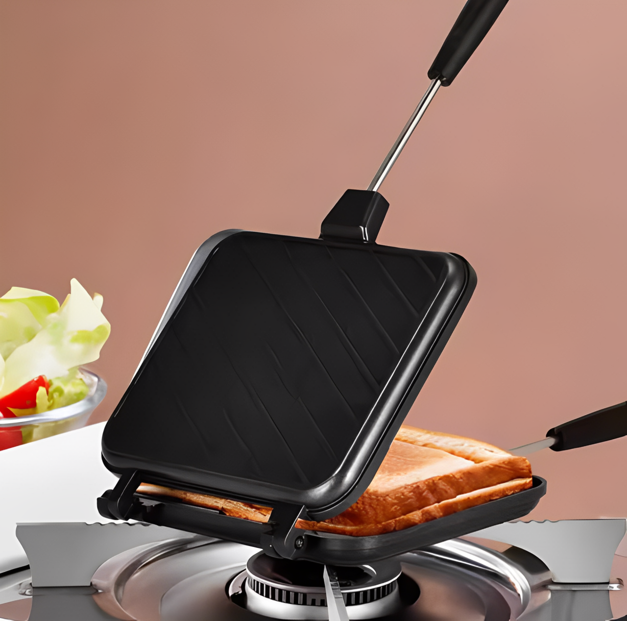 Double-Sided Sandwich Maker & Grill Pan